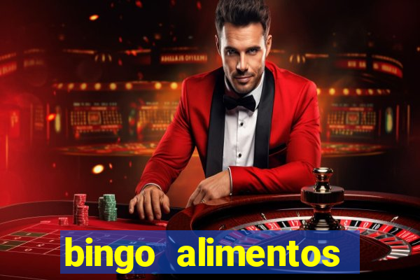 bingo alimentos para imprimir